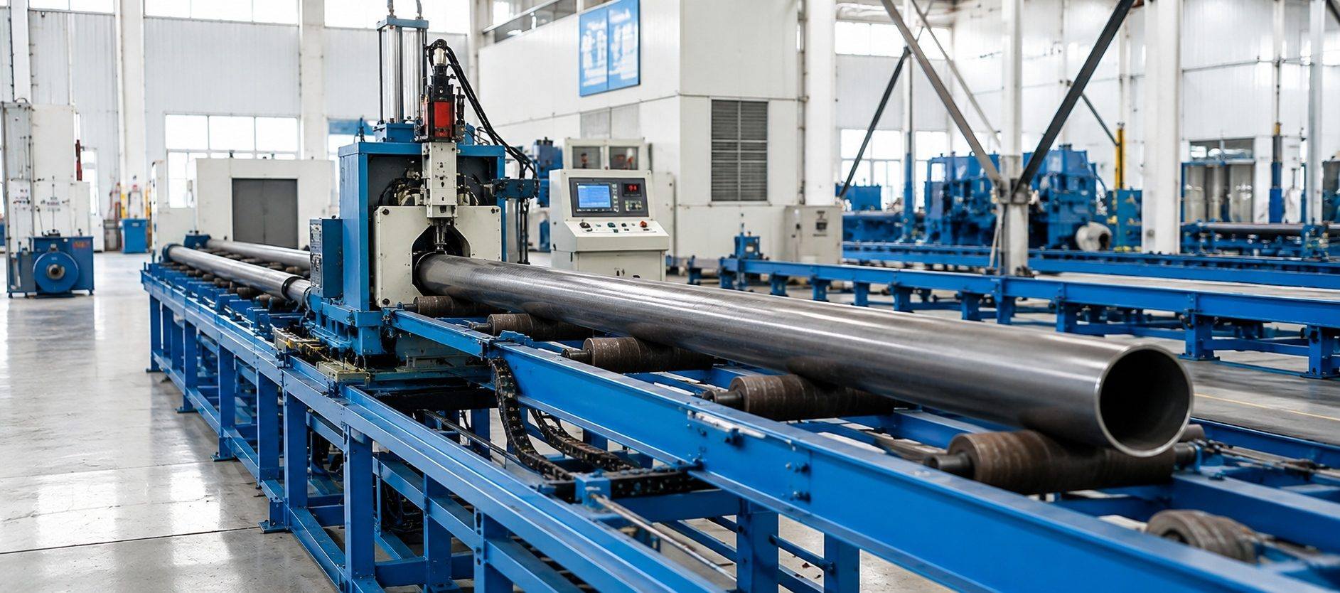 Ultrasonic pipe testing equipment